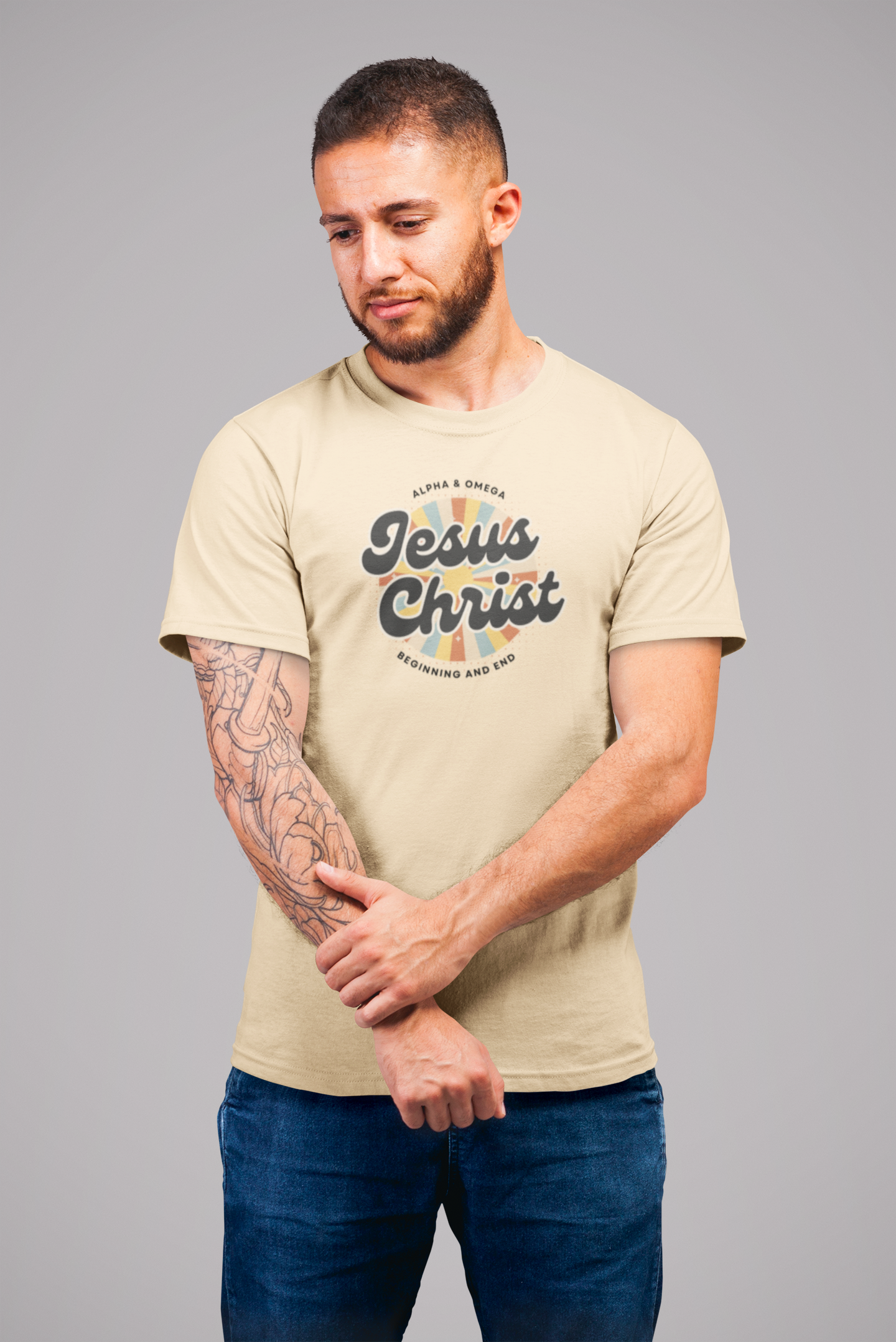 Jesus Retro T Shirt