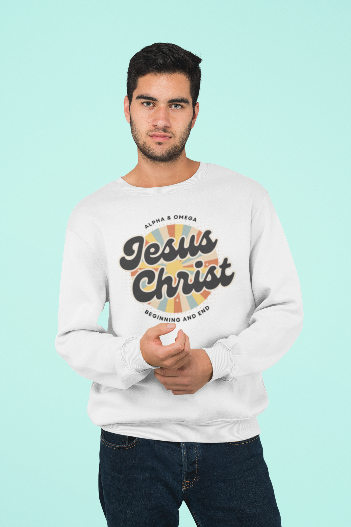 Jesus Retro Sweatshirt