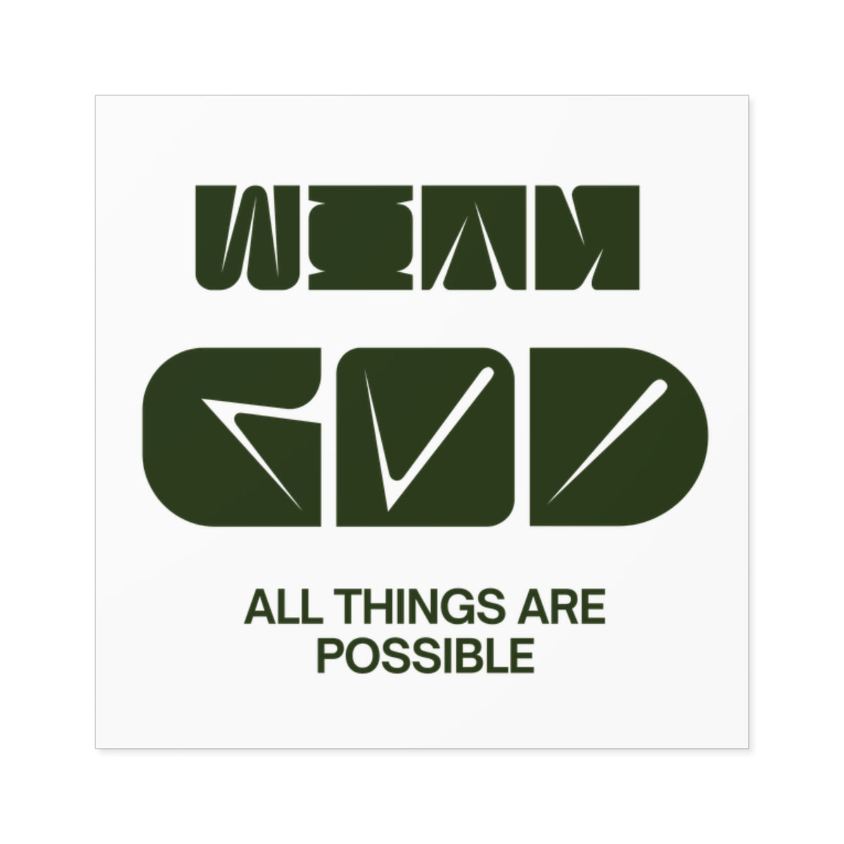 Square Stickers, Indoor\Outdoor