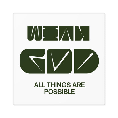Square Stickers, Indoor\Outdoor