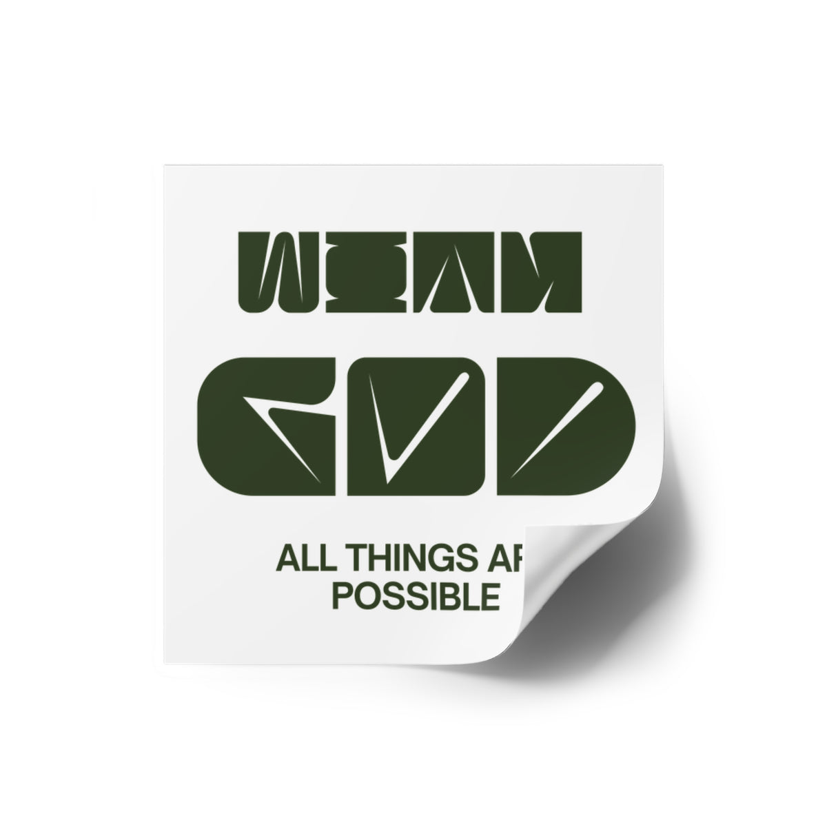 Square Stickers, Indoor\Outdoor
